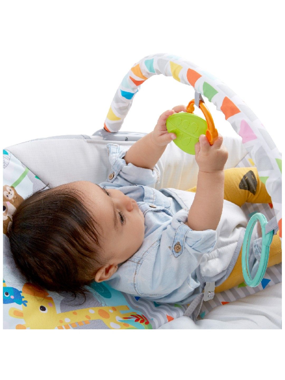 Bright Starts Safari Fun Vibrating Bouncer edamama